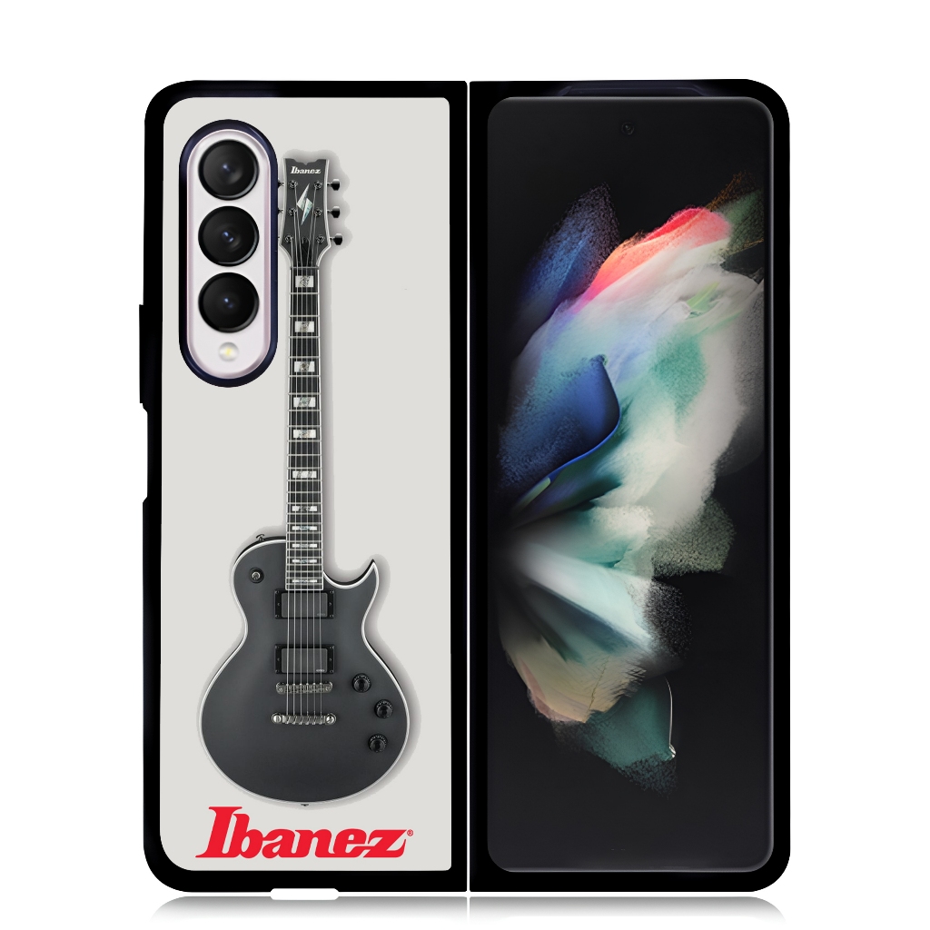 Case Samsung Galaxy Z FOLD 6 5 4 3 Durable Plastic  Phone Custom Hardcase IBANEZ Guitar