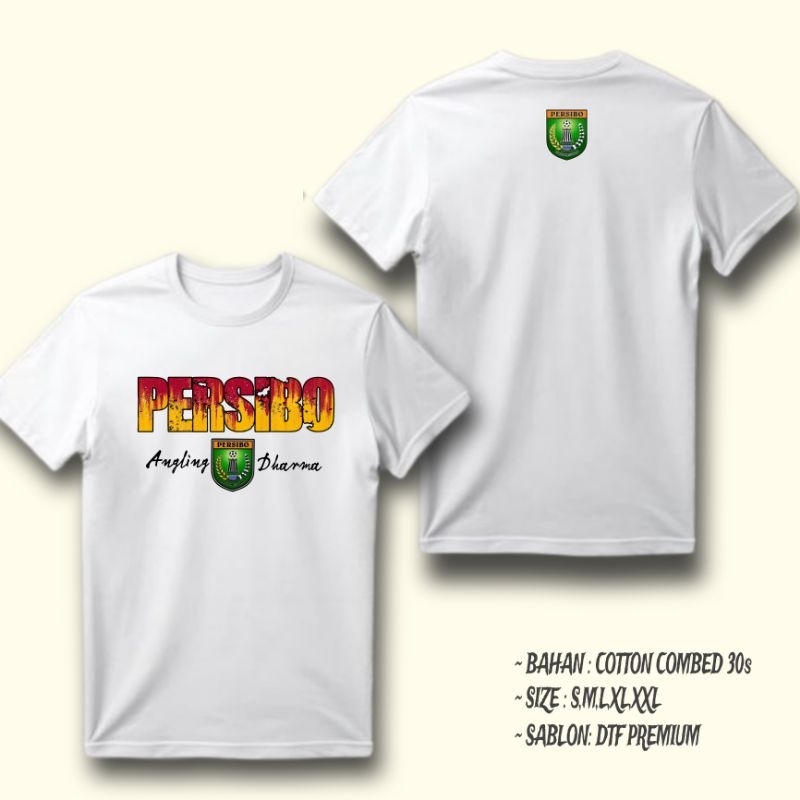 KAOS PERSIBO BOJONEGORO PUTIH