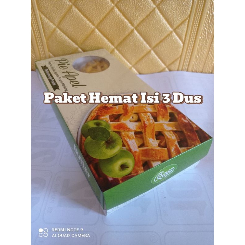 

Hemat (isi 3 kotak) Kue Pie Apel by Raya (isi 3 dus)
