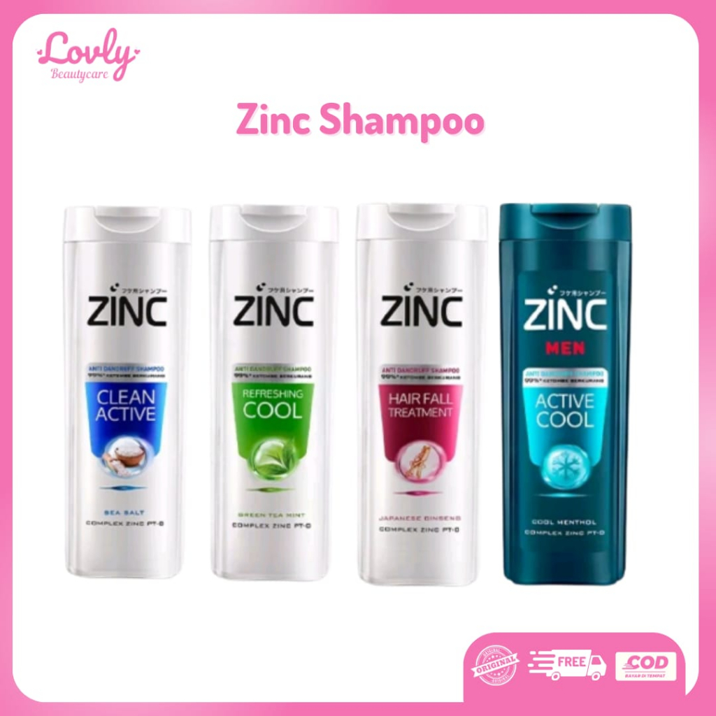 ZINC Shampo Botol 170ml / ZINC Sampo 170ml Botol