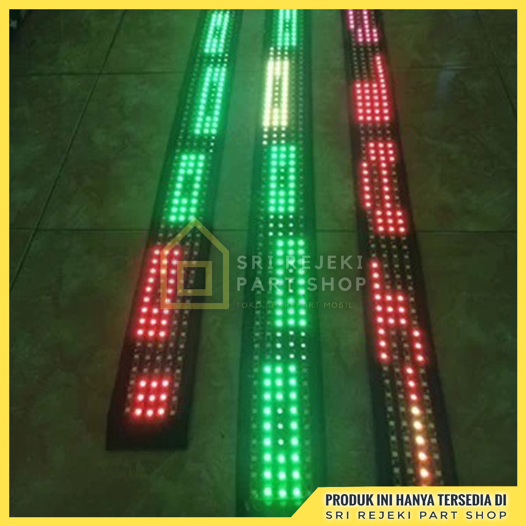 Lampu Strobo Kaca Truk Bus 4 & 5 Baris Android Running Text 12V 24V Universal Full Set & Ecer