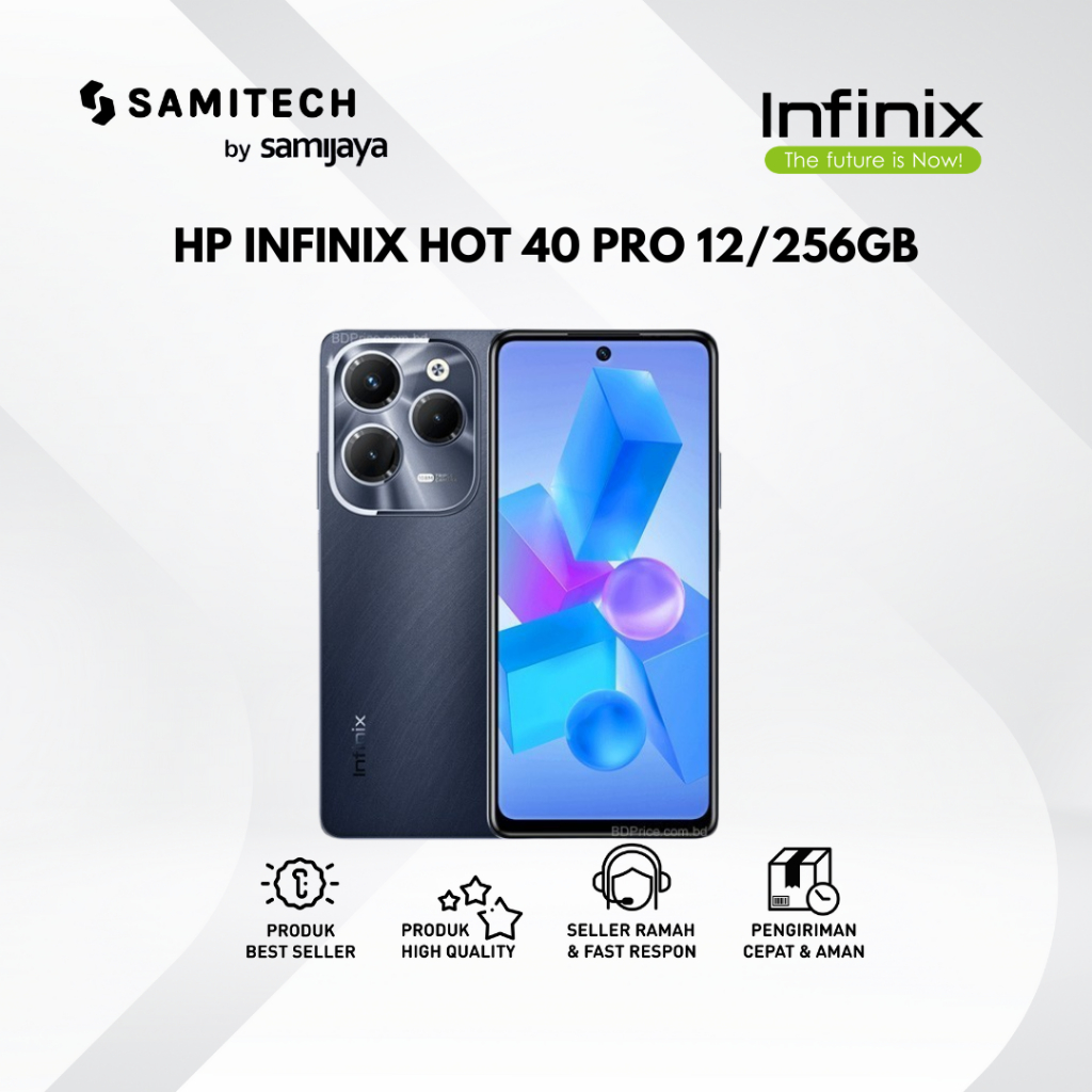 HP INFINIX HOT 40 PRO 12/256 RAM 12 PENYIMPANAN 256GB