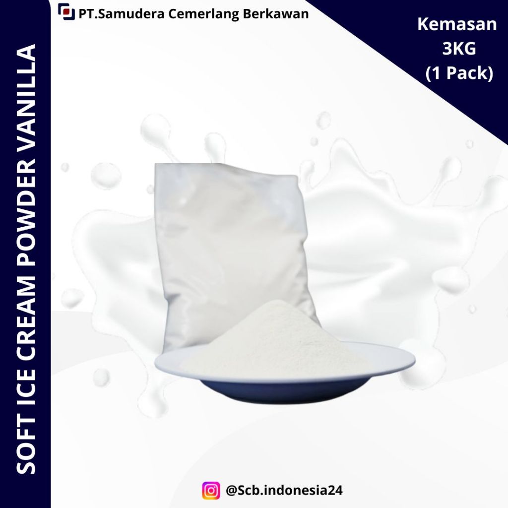 

SOFT ICE CREAM POWDER (NDC) SWEET VANILLA KEMASAN 3KG