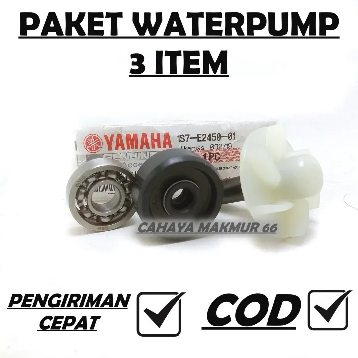 KIPAS WATER PUMP / SEAL WATER PUMP / BEARING WATER PUMP VIXION OLD / VIXION NEW / NVL / NVA / R15 / 