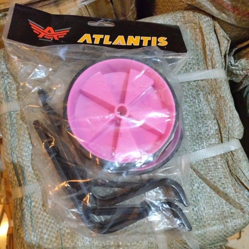 roda samping sepeda 12/16 pink atlantis