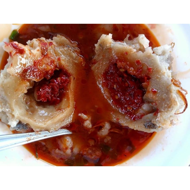 

Bakso ikan tengiri khas malingping isi Full Mercon Jumbo