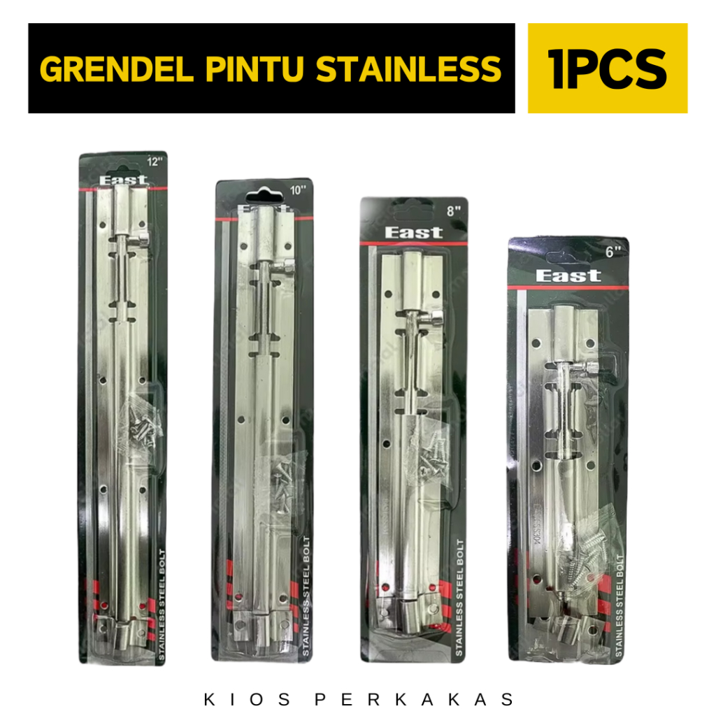 Grendel Pintu Gerendel Pintu Jendela 6inch 8inch 10inch 12inch Slot Pintu Rumah Panjang Stainless Sl