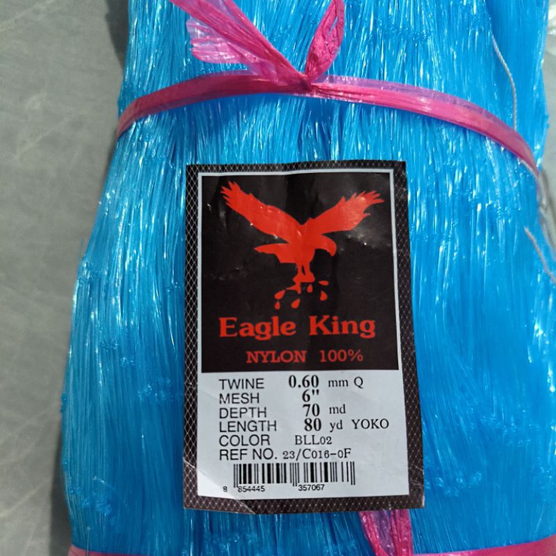 Jaring ikan 0.60 6 inchi 70md/80yds Yoko EAGLE KING BIRU pukat ikan jaring ikan besar jaring ikan im