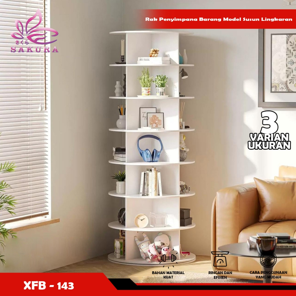 Rak sepatu berputar penyimpanan kreatif yang dapat menampung 35 pasang sepatu Lemari sepatu - SOSOYO