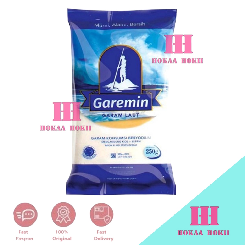 

Garemin Garam Laut Garam Konsumsi Beryodium 250gr