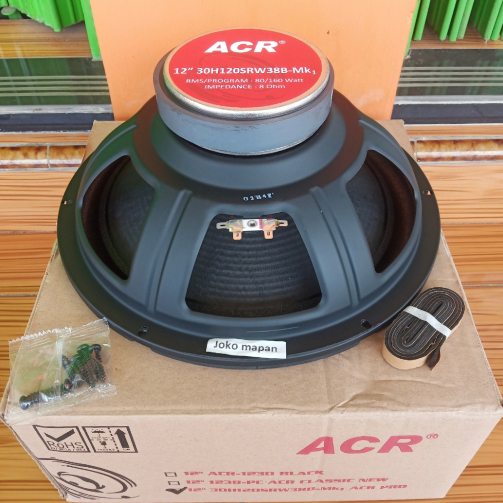 Speaker 12 inch ACR WOOFER 30H120SRW38B-Mk1 Speaker ACR PRO 12INCH