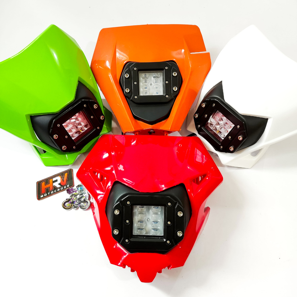 HEADLAMP REFLEKTOR LAMPU DEPAN LED KLX 150 BF CRF 150 KTM 250 JELLY LED HRV