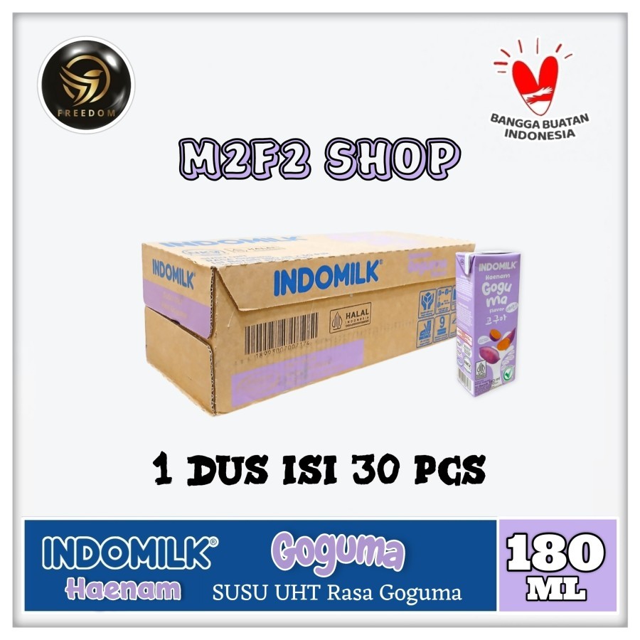 

Indomilk Haenam Goguma Flavor Kotak UHT - 180 ml (Kemasan Karton)