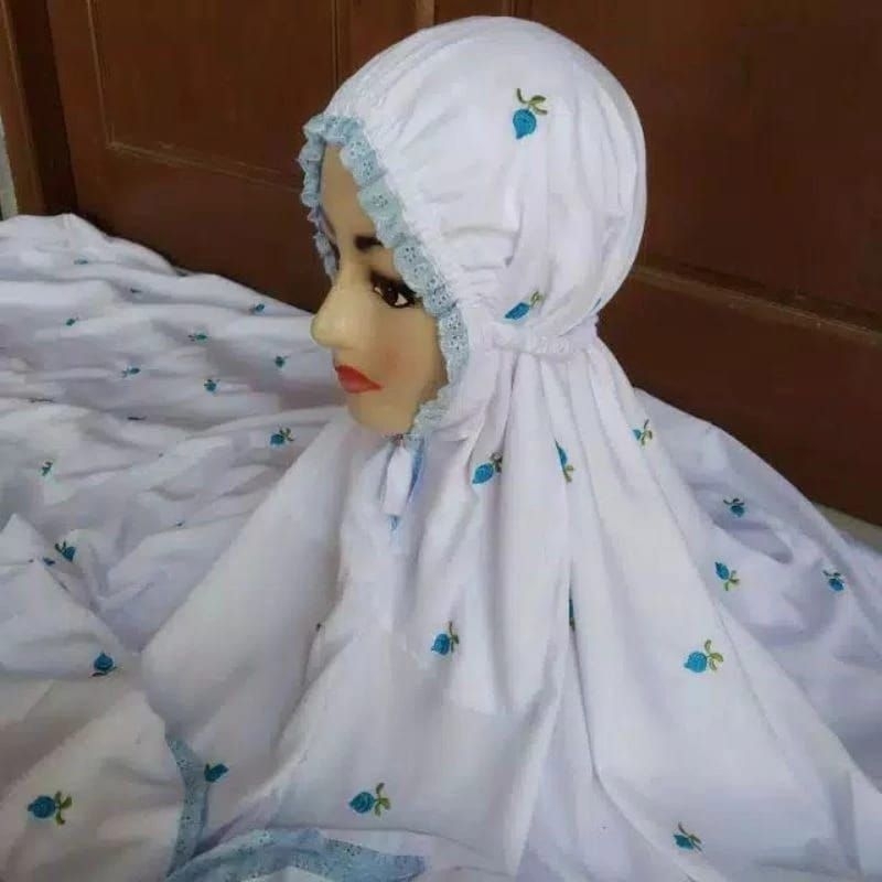 Mukena Terusan Katun Mukena Bordir Bunga Mukena Dewasa