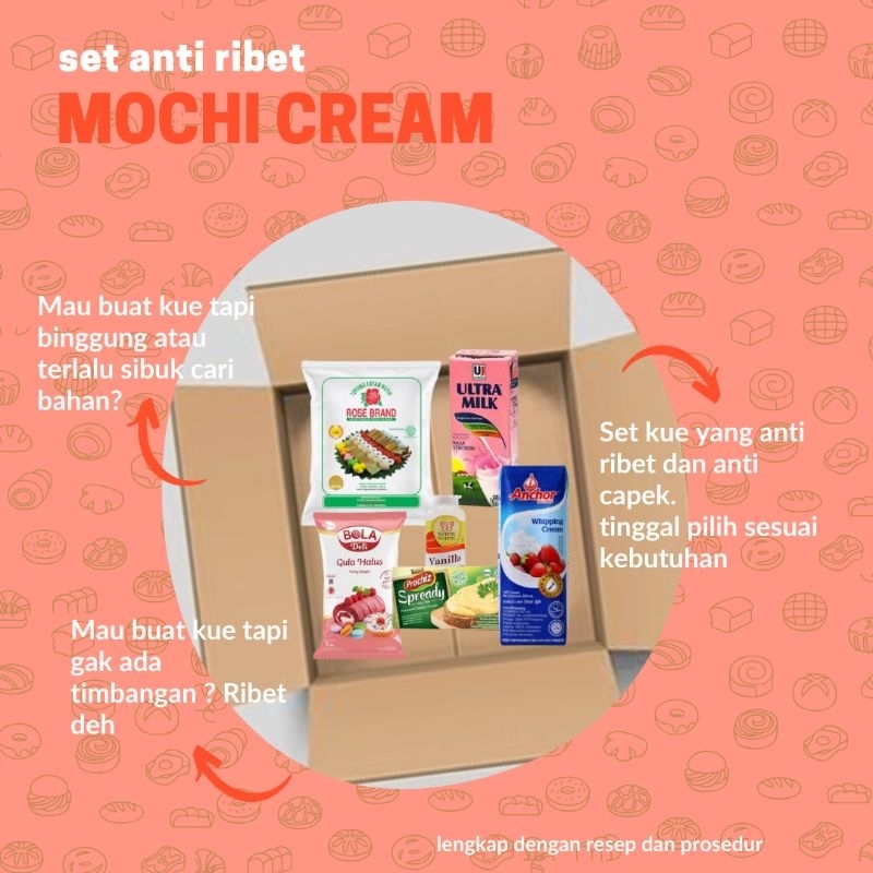 

SET BAHAN-BAHAN ANTI RIBET MOCHI CREAM