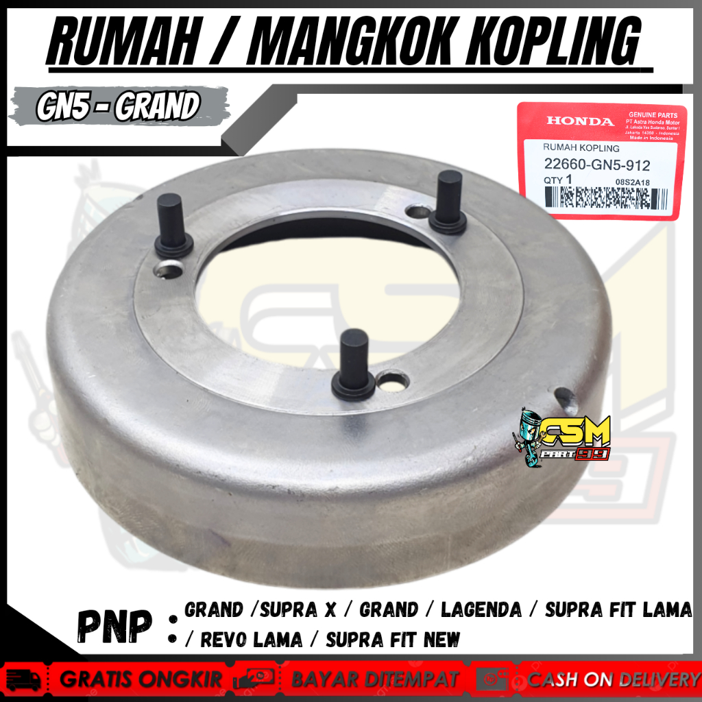 (HONDA GN5 ) MANGKOK GANDA SUPRA X / GRAND / LAGENDA / SUPRA FIT NEW / REVO LAMA / SUPRA FIT / KOPLI