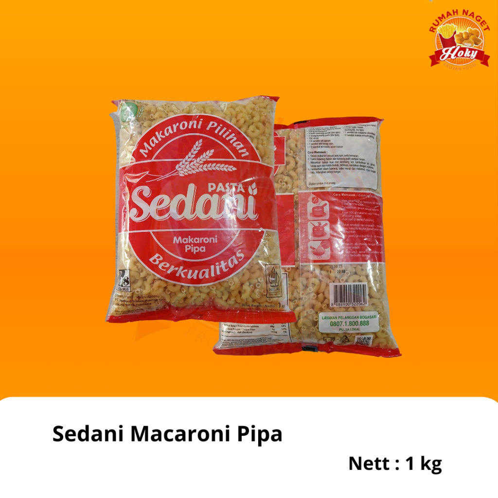 

Sedani Macaroni Pipa 1 KG