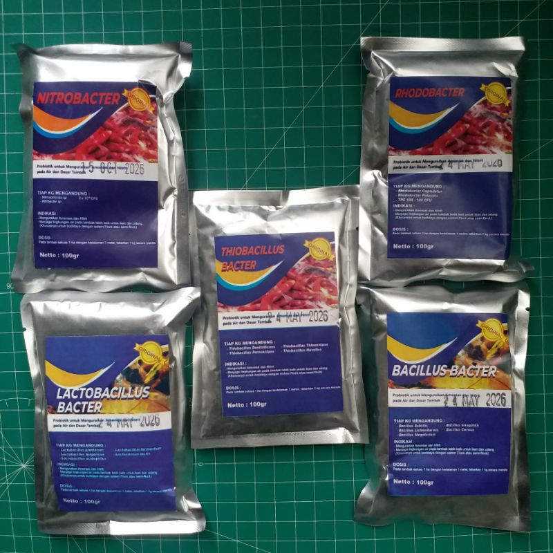 Probiotik bioflok kolam ikan lengkap 5in1 500gr bakteri kolam tambak ikan lele nila gurame udang dll