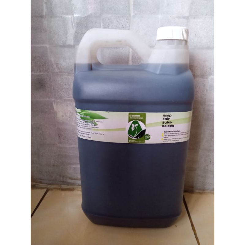 Pupuk Asap Cair Batok Kelapa Kemasan 5 liter || Asap Cair Grade C || asap cair grade 3