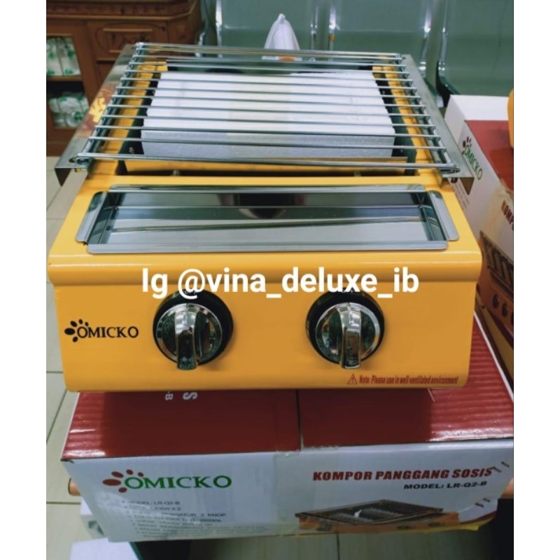 Kompor Pemanggang Omicko (2tungku, 3tungku, 4tungku)