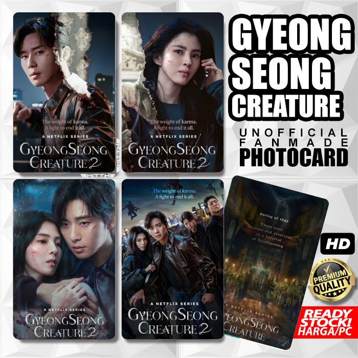 Photocard GyeongSeong Creature Unofficial Photo Card Drakor Han So Hee SoHee Park Seo Joon