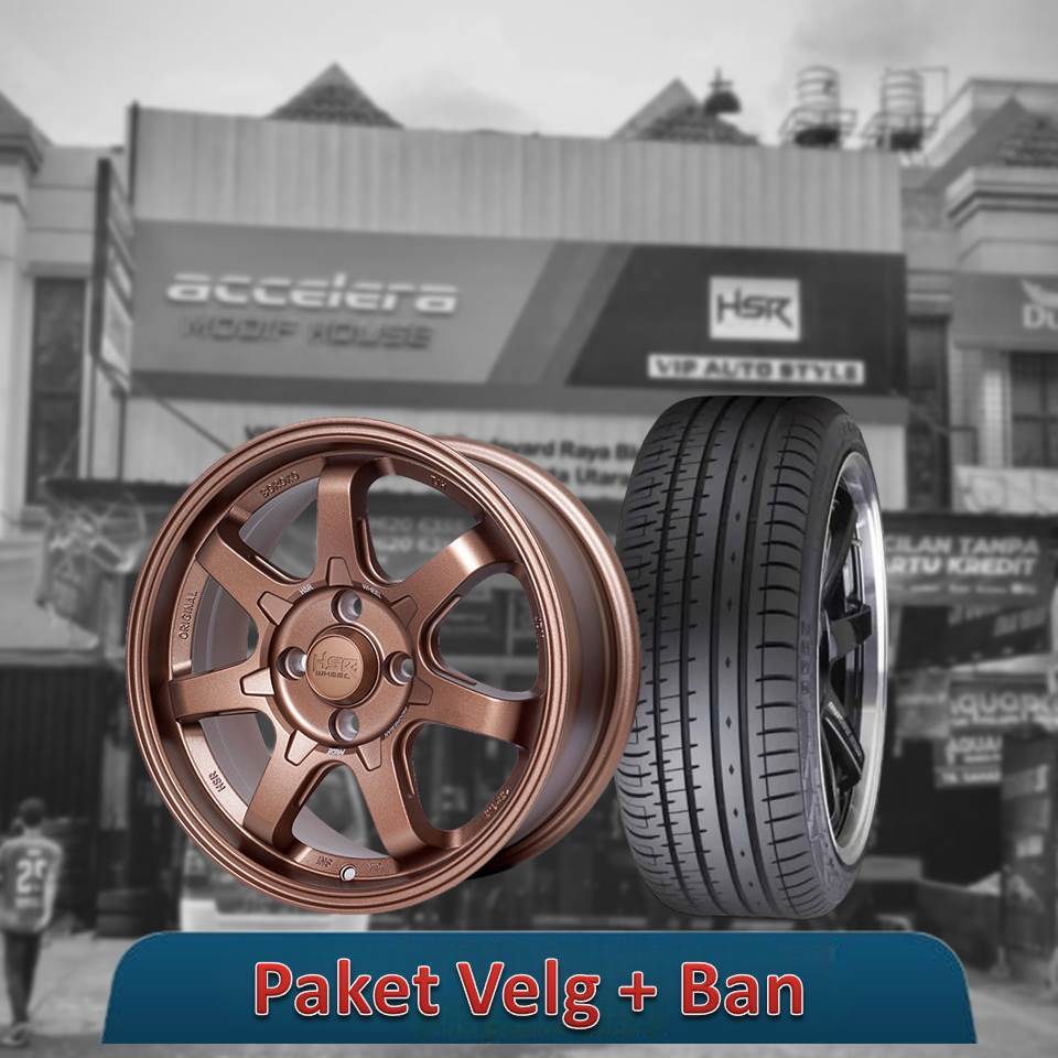 Promo Paket Velg Mobil R15 Ring 15 Plus Ban buat honda brio jazz agya ayla DLL