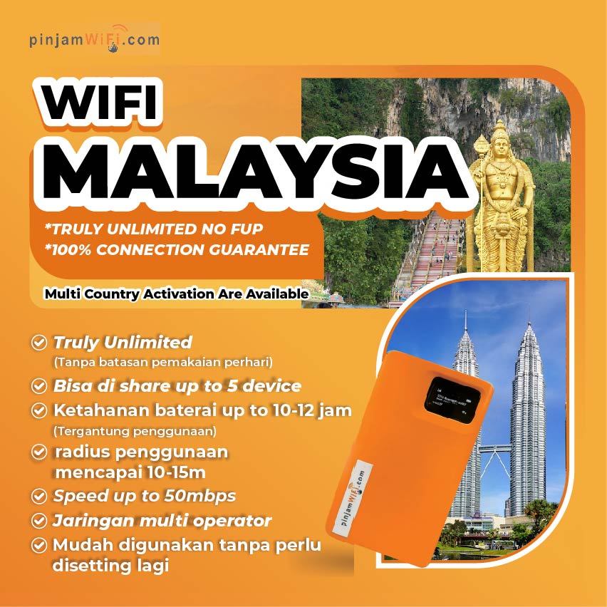 PINJAM WIFI SEWA MODEM PORTABLE MALAYSIA HARIAN - TRULY UNLIMITED NO FUP DAILY
