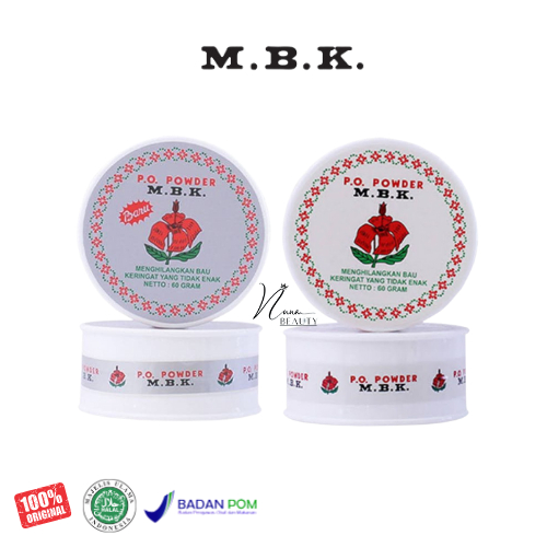 MBK TIN POWDER SILVER & PUTIH | BEDAK MBK KEMASAN BULAT