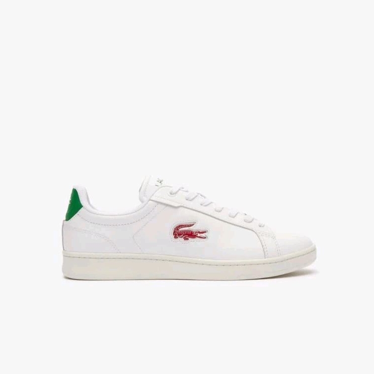 Sepatu Lacoste Leather Carnaby Pro Leather , Sneakers Lacoste White
