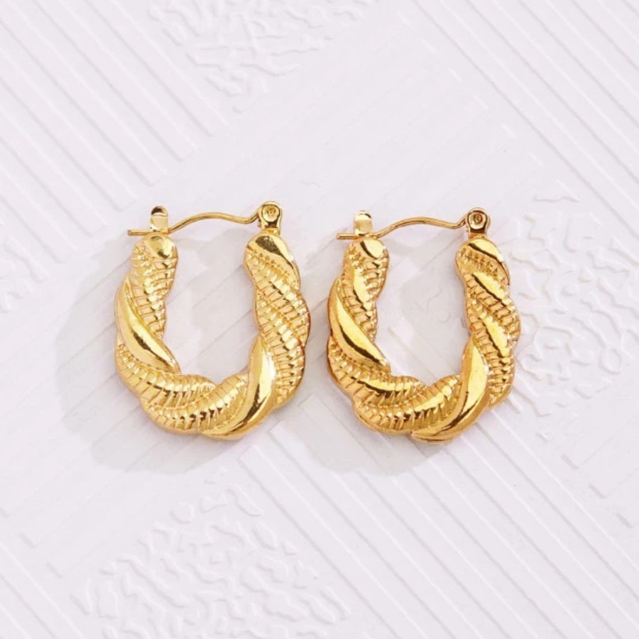 JOVE earrings // anting hoops / anting anti karat / anting bulat titanium anti karat