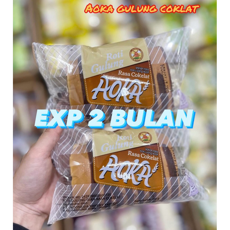 

ROTI GULUNG AOKA RASA COKLAT KEJU Netto 60gr