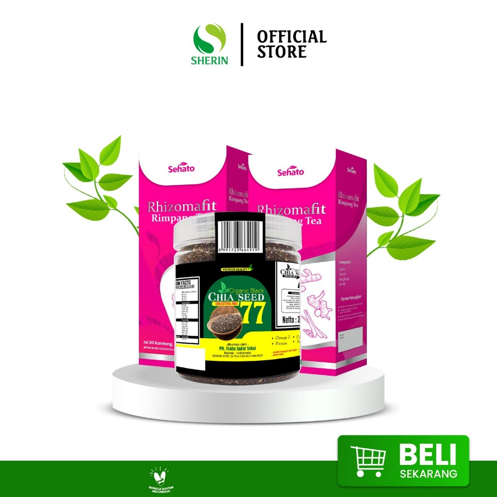 

2PCS Teh Rimpang Teh Rhizomafit + 1 Chia Seed 350GR