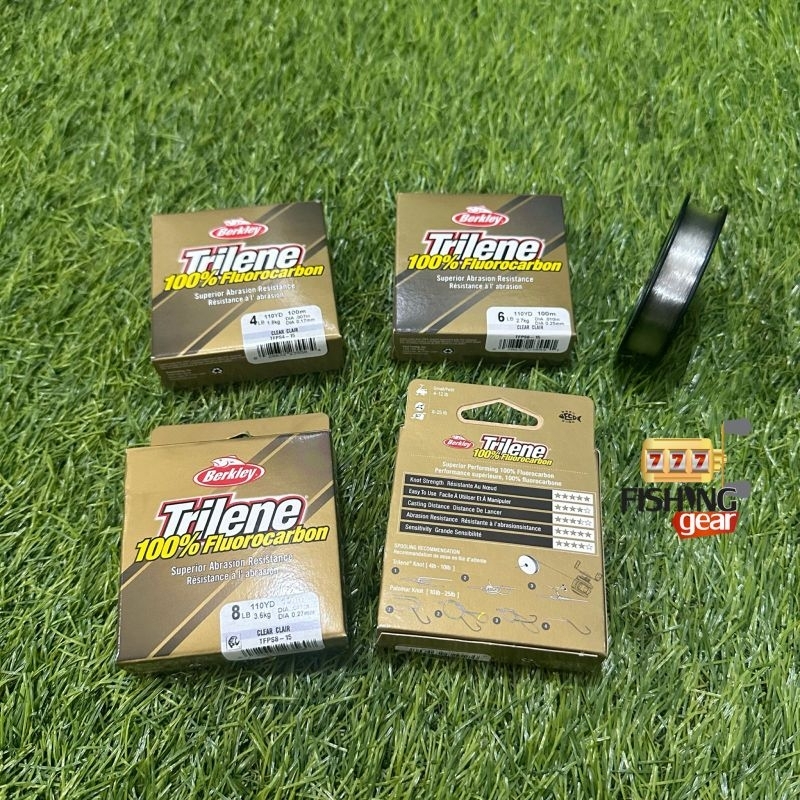 SENAR BENANG BERKLEY TRILENE 100% FLUOROCARBON 100METER CLEAR