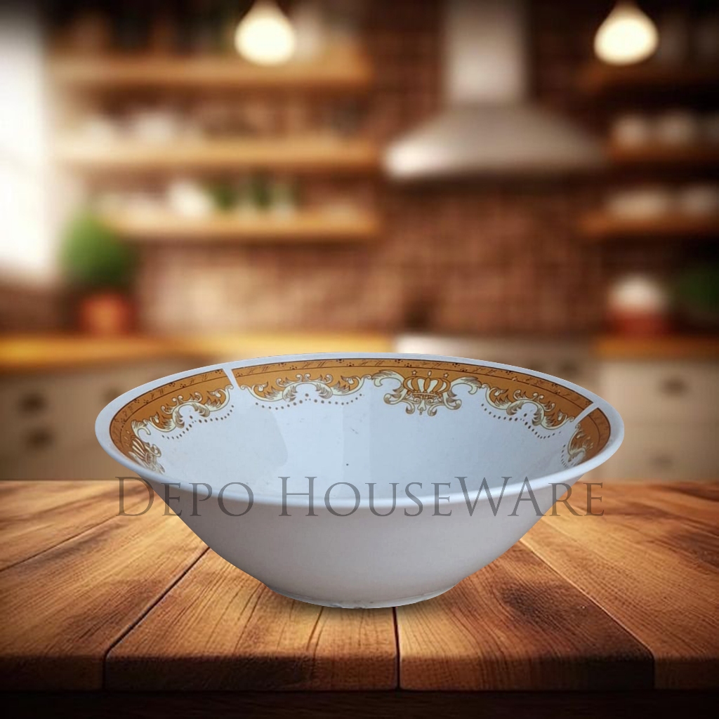 Mangkuk Sayur Keramik Mahkota Mangkuk Soup / Soup Bowl / Mangkuk Porcelain 6 inch Best Quality