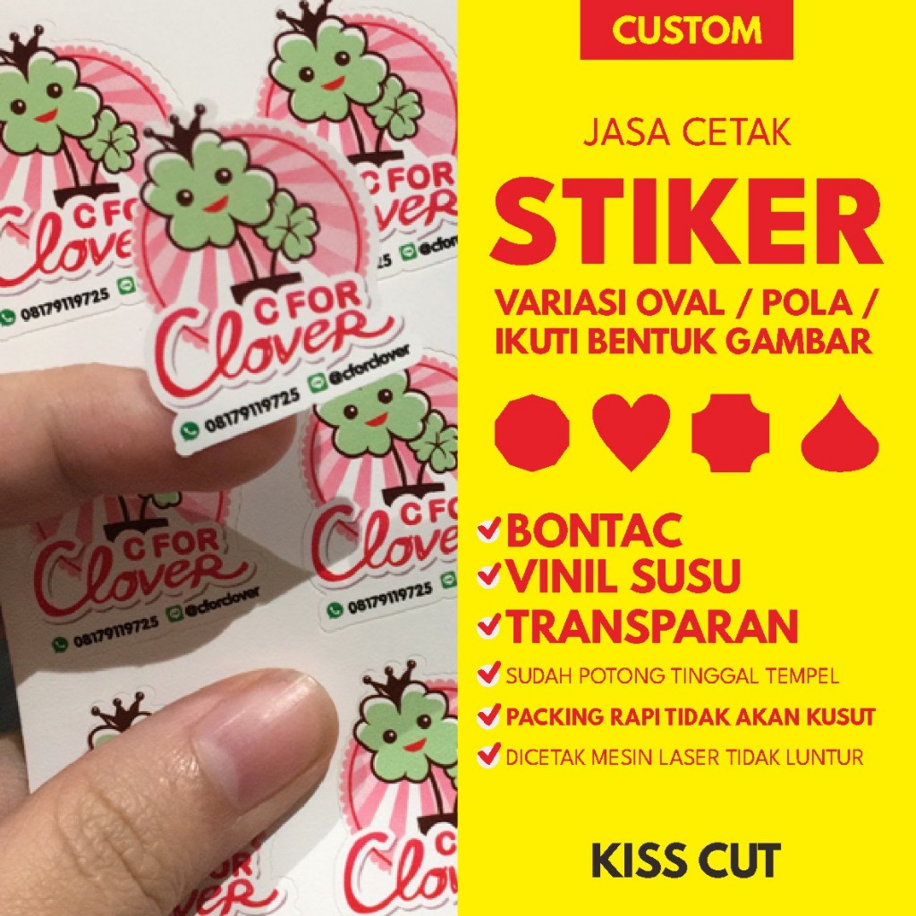 

Stiker Label Makanan - Produk - Packaging - Kemasan (Kiss Cutting) A3+