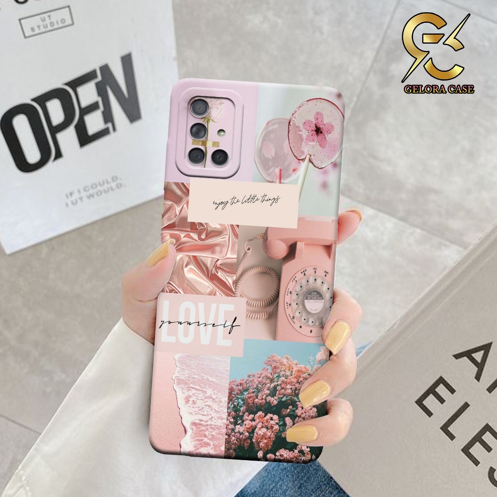 Case Samsung A71 2020 - geloracase - Casing Samsung A71 4g - Motif case Aesthetic - Samsung - Softca