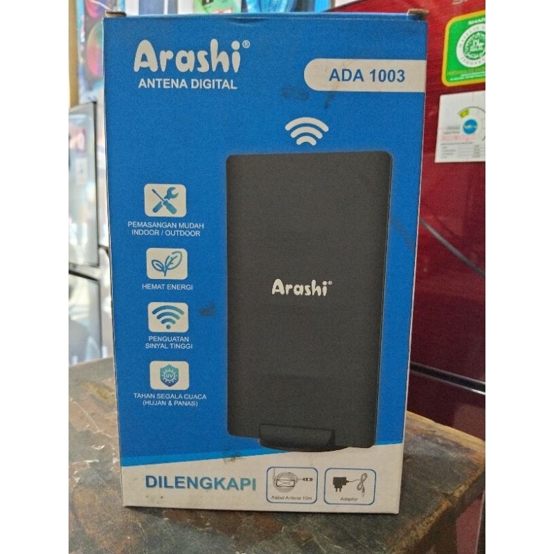 Antena TV indoor / outdoor Arashi + Penguat sinyal
