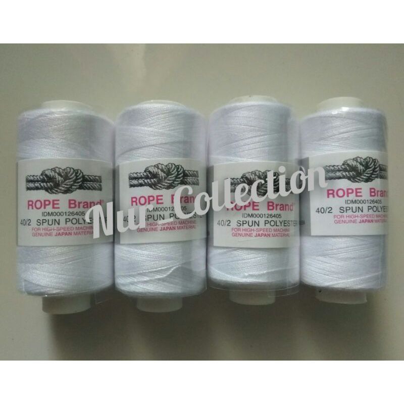 Benang Jahit Rope Brand Warna Putih