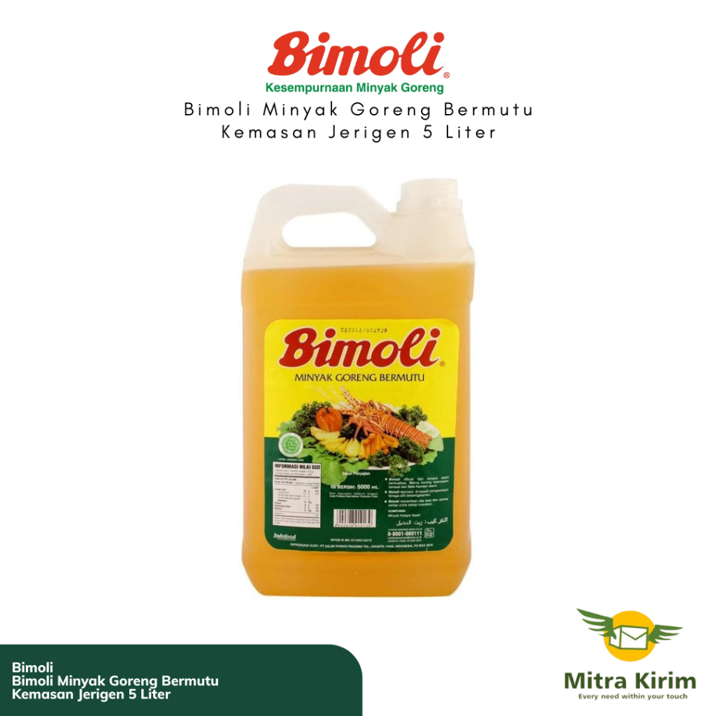 

Bimoli Minyak Goreng Kemasan Jerigen 5 Liter - KHUSUS PENGIRIMAN INSTANT / SAMEDAY