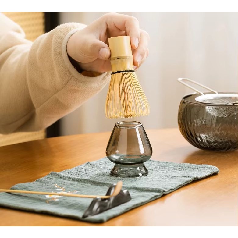 Matcha Whisk Holder Glass Stand - Dudukan /... 2
