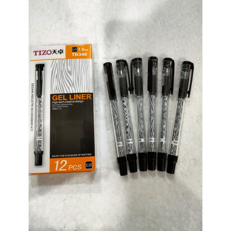 

pen gel TG-340Pena tanda tangan merk Tizo 1.0mm, pena kantoran pen balliner merk tizo