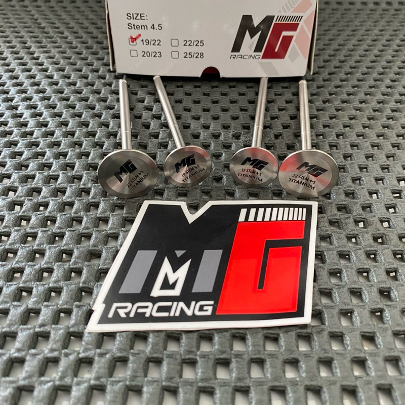 klep mx king 22/19 23/20 25/22 28/25 titanium batang 4,5 mg racing