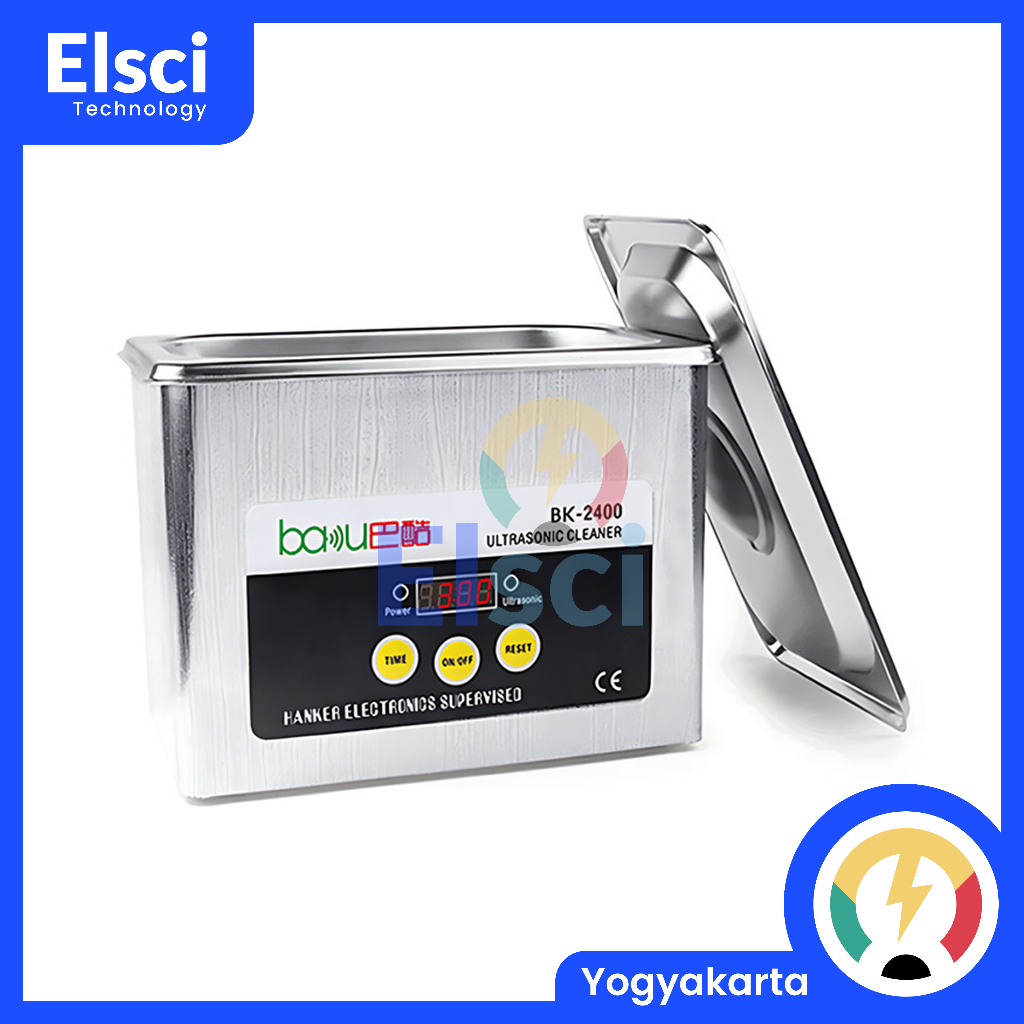 Baku BK-2400 Digital Ultrasonic Cleaner 0.8L Stainless Steel