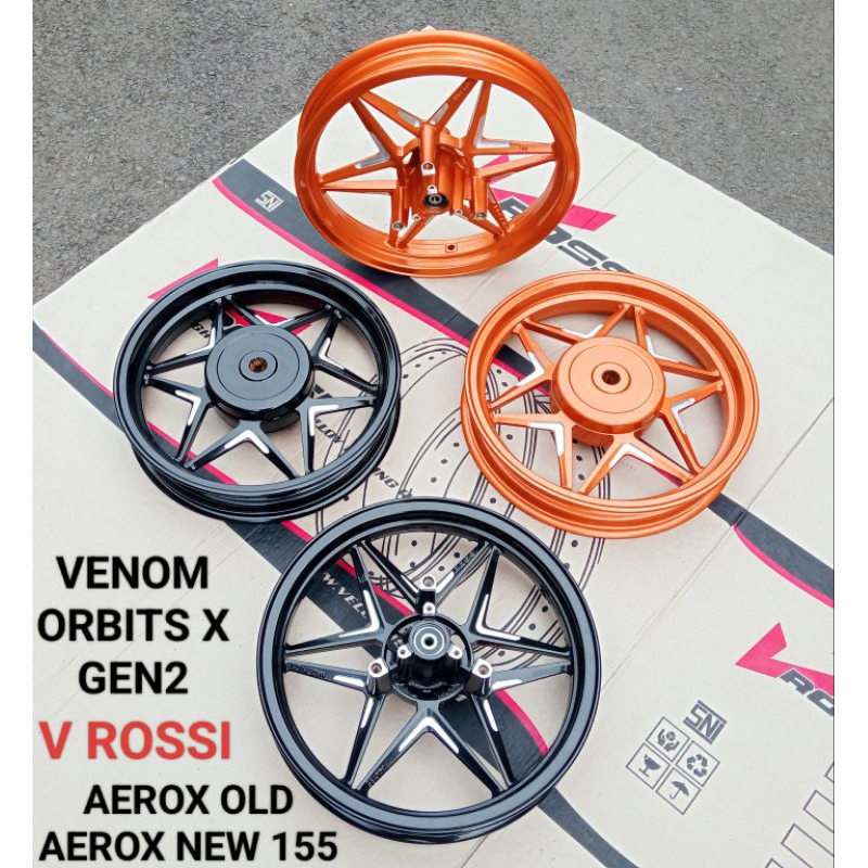 VELG/PELAK RACING V ROSSI VENOM ORBIT X BINTANG GEN2 PNP AEROX OLD 155/AEROX NEW 155 ORIGINAL V ROSS