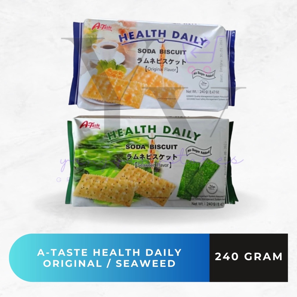 

A-Taste Health Daily Soda Biscuit Original / Seaweed Flavor 240 gram