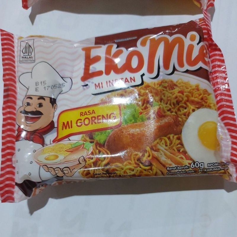 

Mie Eko goreng 60gx40pcs instan exp 17/5/25