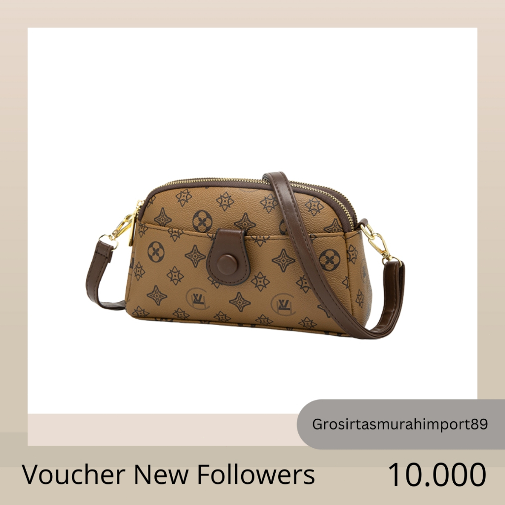 Tas selempang wanita Import Resleting Slingbag Kondangan Terbaru Korean Style Mini tas wanita should