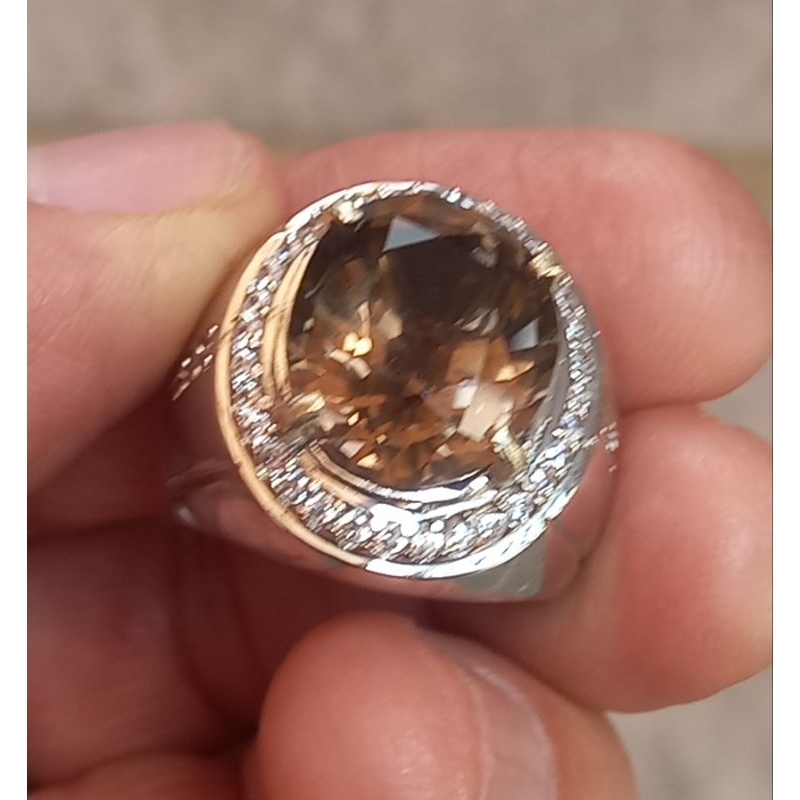 Natural batu Smoky Quartz