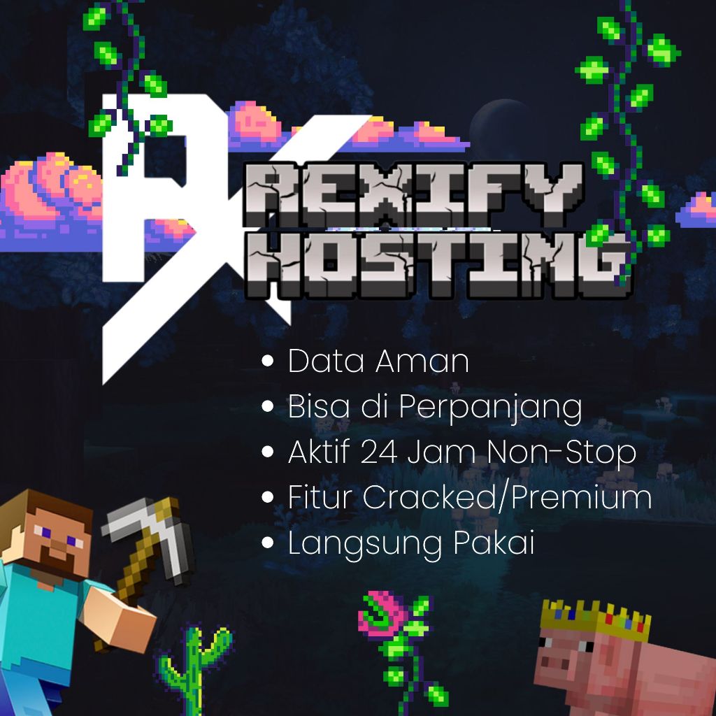INDONESIA MINECRAFT SERVER HOSTING | JAVA & BEDROCK SUPPORT, PING RENDAH