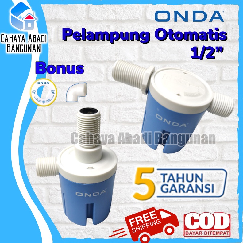Pelampung Otomatis Tandon Toren Kran Air Tanpa Listrik ONDA 12 Inch